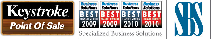 Keystroke Point Of Sale Software System - Business Solutions Magazine - Best Channel Vendor/Product Survey