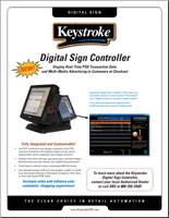 Image of the Digital Sign Controller software brochure.